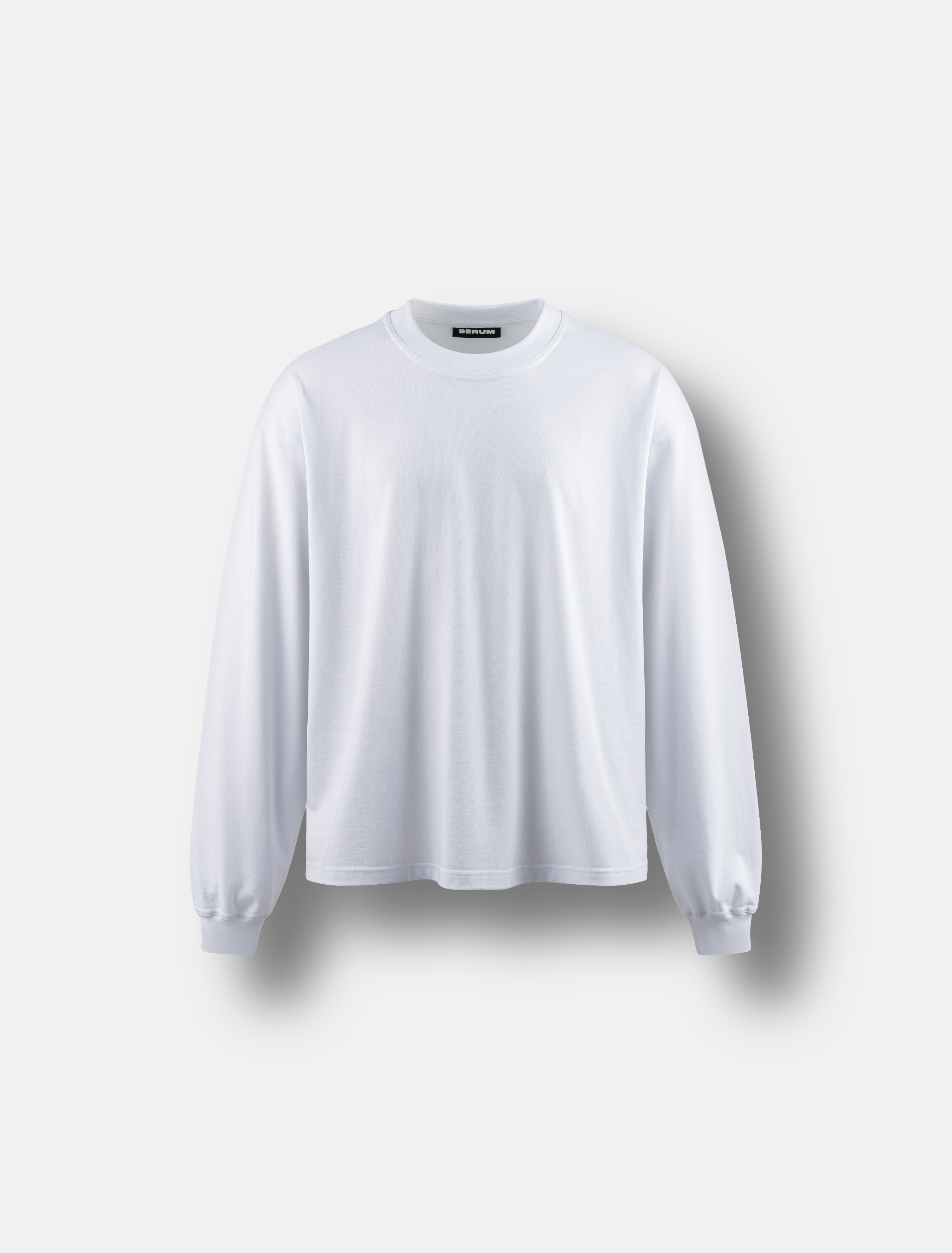 BAGGY LONGSLEEVE - WHITE – SERUM