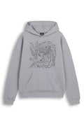 DRAGON CRYSTALS HOODIE STONE