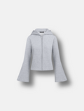 FLARED HOODIE - GRAY