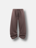 BAGGY SWEATPANTS - BROWN